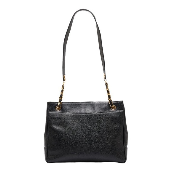 Chanel Deca coco Mark Chain Shoulder Bag Tote Bag Black - Picture 2 of 7